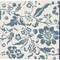 Floral Toile by Wild Apple Portfolio 14" x 14" Canvas Wall Art (Set of 2)